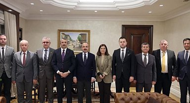 Edirne Valisi ve Keşan protokolünün Başkent'te bürokrasi teması