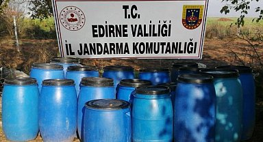 Edirne'de 2 bin litre kaçak şarap!