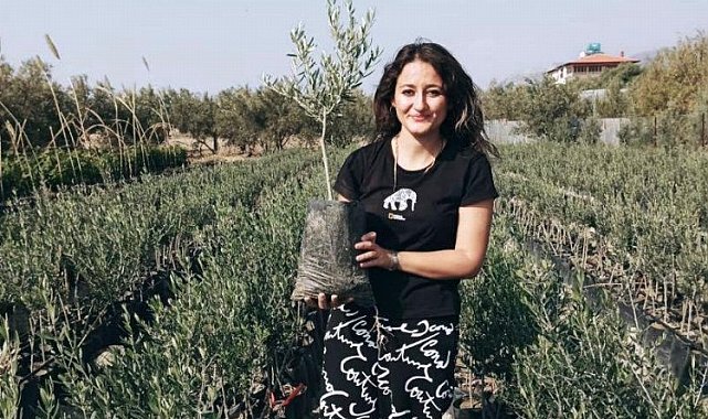 Endüstri mühendisinden depremzedelere fidan desteği