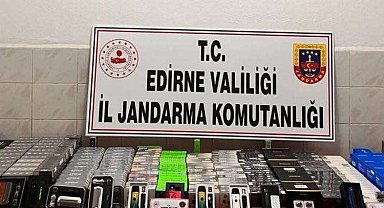 Enez'de kaçak elektronik sigara ele geçirildi