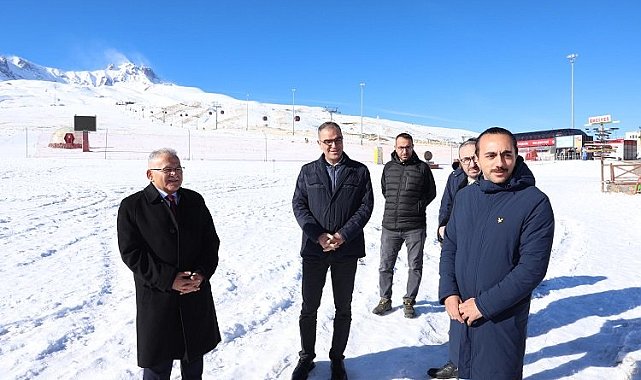 Erciyes Kayak Merkezi Başkan Büyükkılıç'ı ağırladı