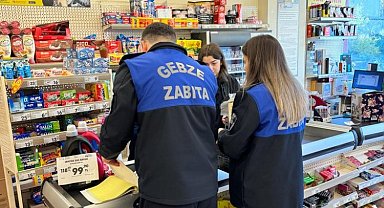 Gebze Zabıtası'ndan kasa ve reyon denetimi