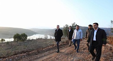 İnegöl Millet Bahçesi'nde yol çalışmaları sürüyor