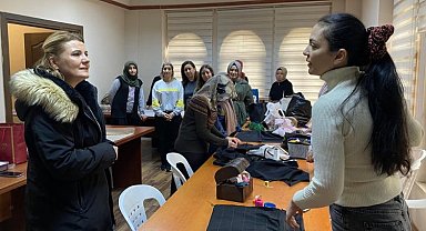 İZMEK'in üreten kadınlarına ziyaret