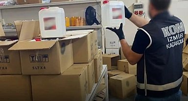 İzmir yılbaşı öncesi sahte içki ve tütün operasyonu... 50 milyon TL vergi kaybı önlendi
