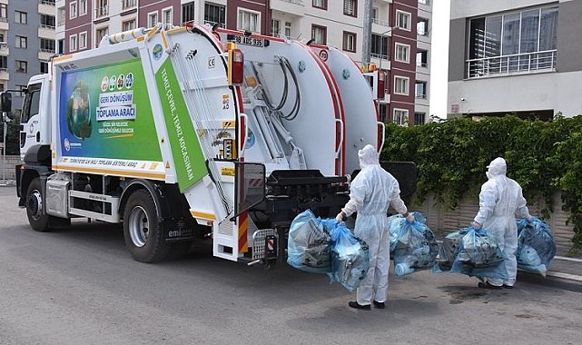 Kayseri Kocasinan'da geri dönüşüm ağaçları kurtardı
