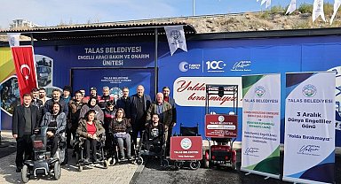 Kayseri Talas'ta engellilere çifte sürpriz