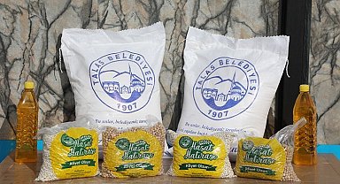 Kayseri Talas'tan depremzede Elbistan'a destek