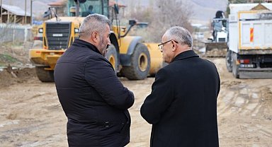 Kayseri Yahyalı'da yollarda asfalt hazırlığı