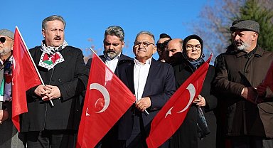 Kayseri'den teröre lanet, Filistin'e destek