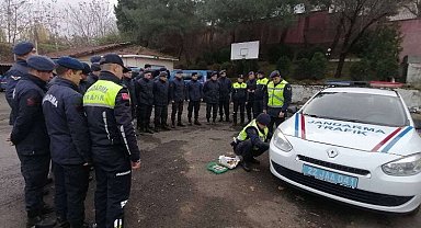 Keşan Jandarması'na 'trafik tedbirleri' eğitimi