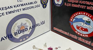 Keşan'da uyuşturucu operasyonunda 3 gözaltı