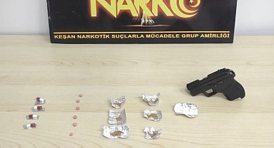 Keşan'da uyuşturucudan iki gözaltı