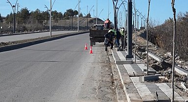 Malatya Kuzey Kuşak Yolu'nu yeşillendiriyor