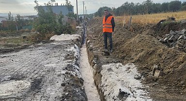 Manisa Zeytinliova'da altyapı çalışmaları sürüyor