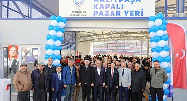 Mudanya Belediyesi kapalı pazar yeri açıldı