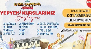 Nevşehir Güzel Sanatlar Merkezi'nde kayıtlar başladı
