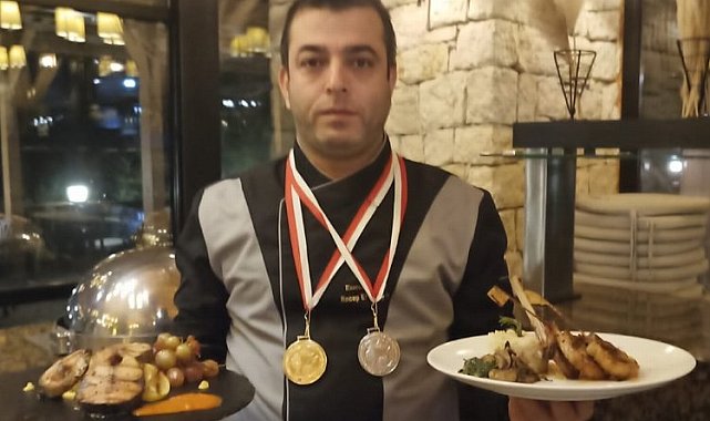 Uluslararası yarışmada Edirneli şef aşçıya çifte ödül