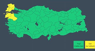 Yeni haftada Marmara'nın batısına 'sarı' uyarı