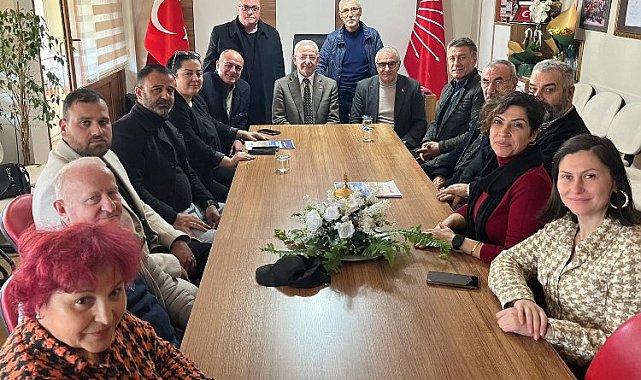 Bursa Gemlik'te Milletvekili Sarıbal'dan yeni başkan Pehlivan'a ziyaret