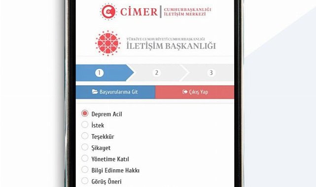 CİMER'in acil uygulamasına 2 milyon başvuru