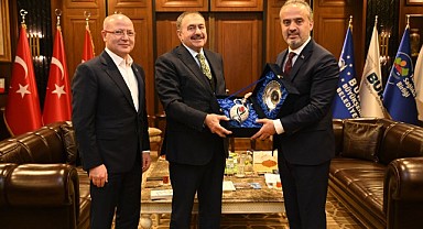 Eski Bakan Eroğlu’ndan Başkan Aktaş’a ziyaret