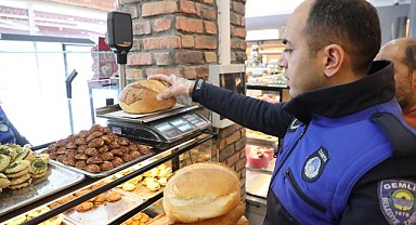 Gemlik Zabıtası’ndan gramaj denetimi