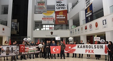 HKMO Bursa şubesinden İsrail ve Pkk'ya kınama