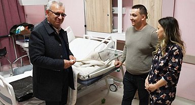 Keşan'da yılın ilk bebeğine ziyaret