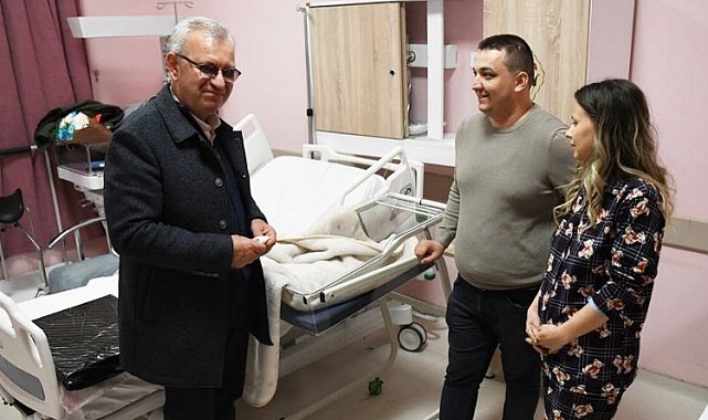 Keşan'da yılın ilk bebeğine ziyaret