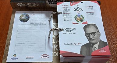 Malatya'dan özel masa takvimi