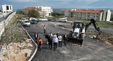 Manisa Büyükşehir'den sıcak asfalt çalışması