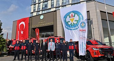 Manisa İtfaiyesi'ne 4 araç