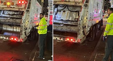 New York'ta çöpçülerden yılbaşı mesaisi