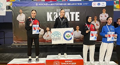 Nilüfer'li karatecilerden 2’si altın 3 madalya