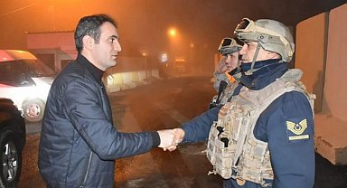 Sason Kaymakamı Mete'den güvenlik güçlerine ziyaret