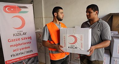 Türkiye yardımları Gazze'de