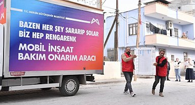 Yangın mağduru ailelere eşya desteği