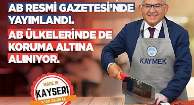 Büyükkılıç: "Pastırmamızın tescil başvurusu, AB Resmi Gazetesi'nde yayımlandı"