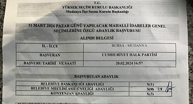 CHP Bursa'dan Mudanya tepkisi; algı oyunlarını bırakın !
