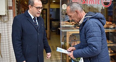 DEVA Partili Oktay Gökkaya Karaköy esnafını dinledi
