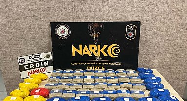 Düzce'de 25 kilo uyuşturucu madde yakalandı