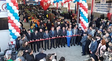 Düzce'de Aziziye Pazaryeri açıldı