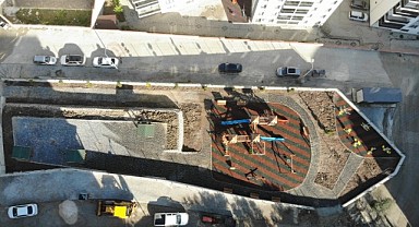Gemlik Hisartepe Mahallesi’nde çocuklar yeni parklarına kavuştu