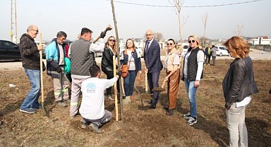 Kadın şehitler anısına fidan dikildi