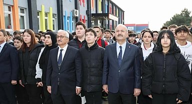 Kaymakam Özyiğit ve Başkan Büyükgöz, Pagev Meslek Lisesi'nde