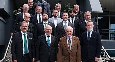 Mehmet Büyükekşi ve İbrahim Burkay'dan Bursaspor'a ziyaret