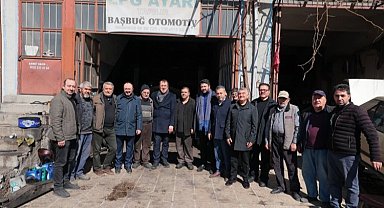 AK Parti Adayı Savran, bugün Zahire Pazarı Ve Sanayi Sitesi'ndeydi
