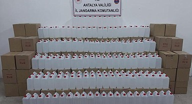 Antalya'da sahte alkol operasyonu: 7 ton ele geçirildi