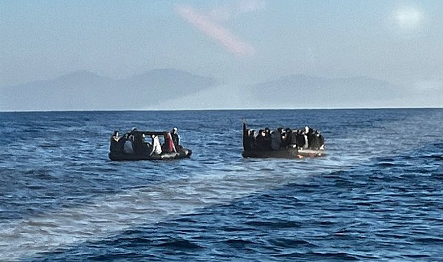 Aydın, İzmir ve Muğla'da 74 düzensiz göçmen kurtarıldı